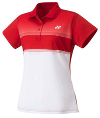 YONEX Polo Shirt Sunset Rot YW0019EX - Damen - Bash Badminton-Shop