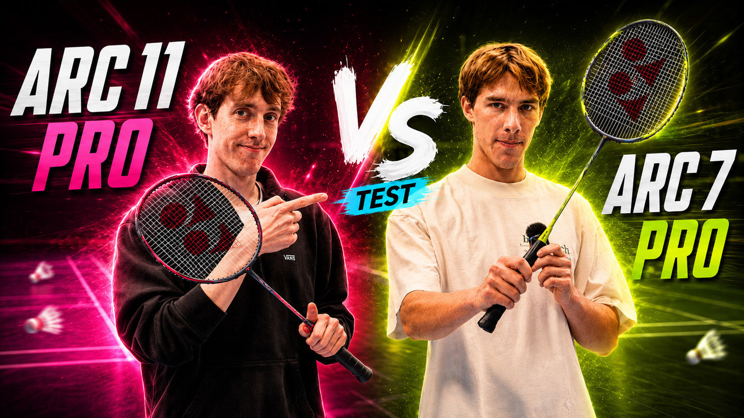 Badmintonschläger Test: Yonex Arcsaber 7 im Duell mit Yonex Arcsaber 11