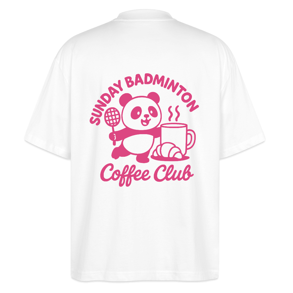 T-shirt de badminton oversize - Sunday Coffee Club Pink