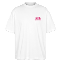 Badminton Oversize T-Shirt - Sunday Coffee Club Pink - Weiß