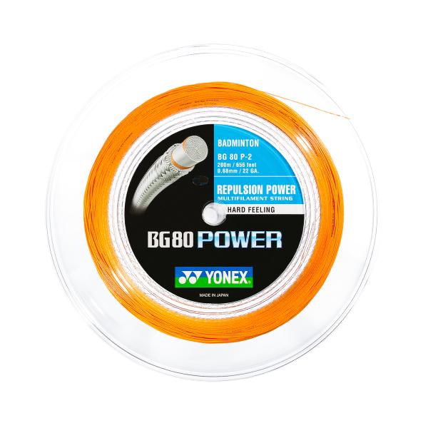 YONEX BG 80 Power Orange 200M - 0,68 mm - Bash Badminton-Shop