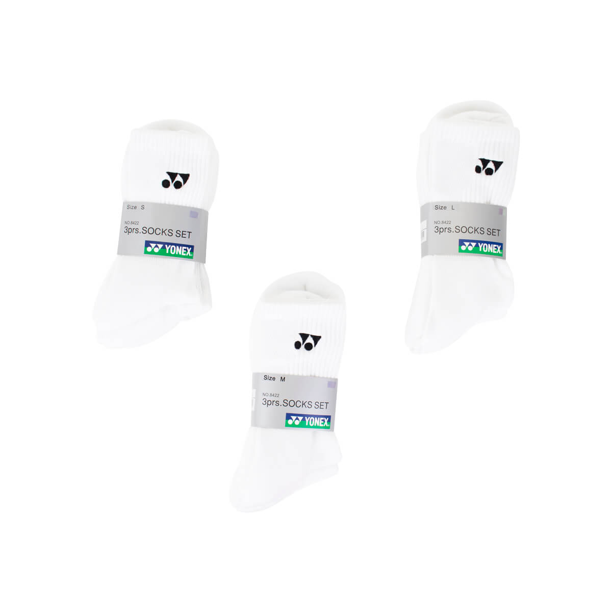 YONEX 8422 Badminton Socken – 3er-Pack | Jetzt sparen bei Mehrfachkauf - Bash Badminton-Shop