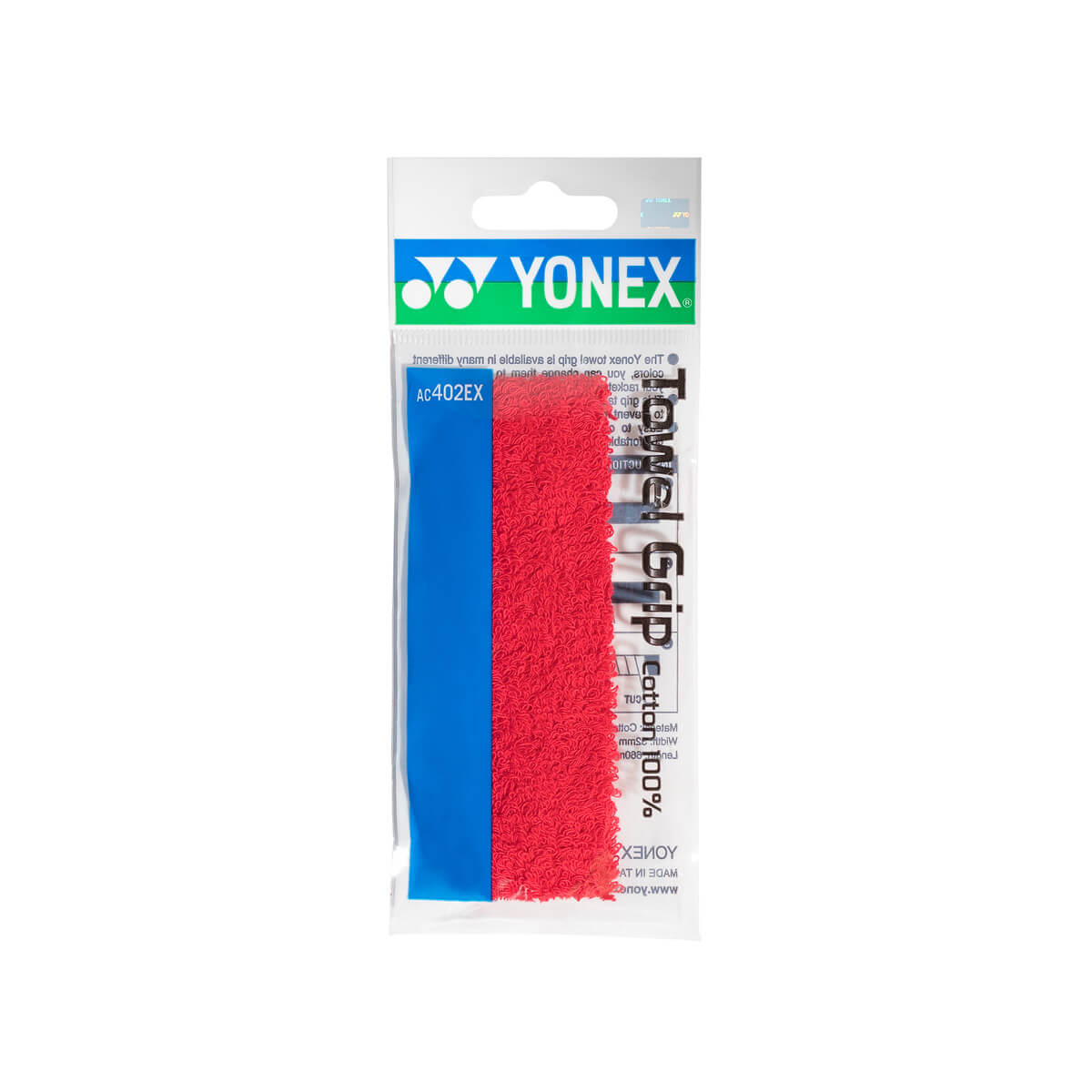 YONEX AC402 Frottee Griffband Rot - Bash Badminton-Shop