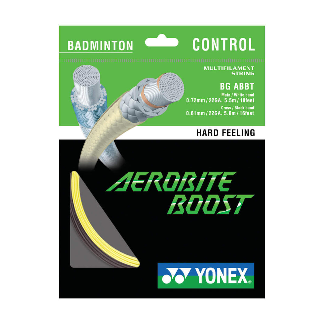 YONEX Aerobite Boost Hybrid grau/gelb 10m Set - 0.72/0.61