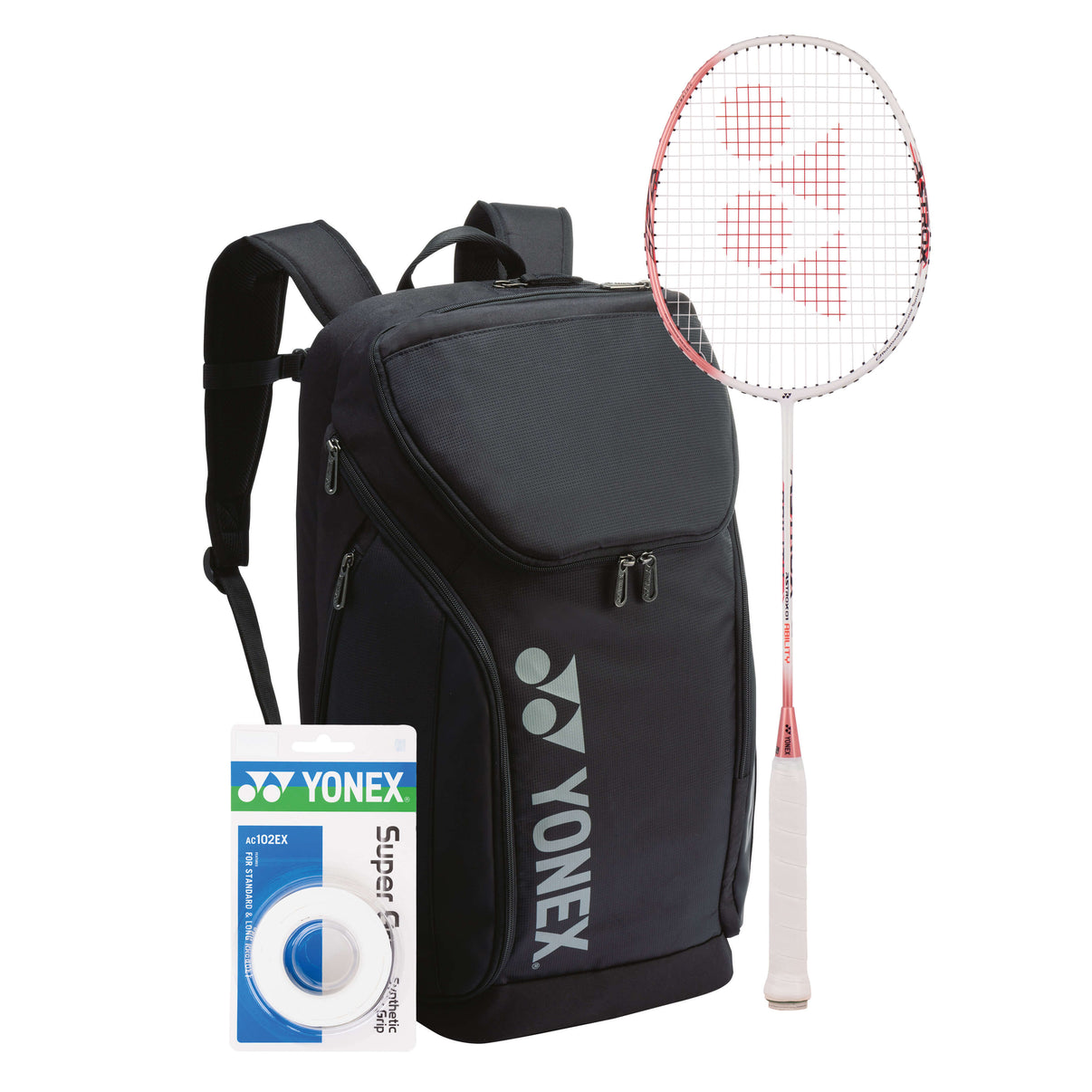 Badminton Power Bundle – YONEX Astrox 01 + Pro Backpack & Overgrip - Bash Badminton-Shop