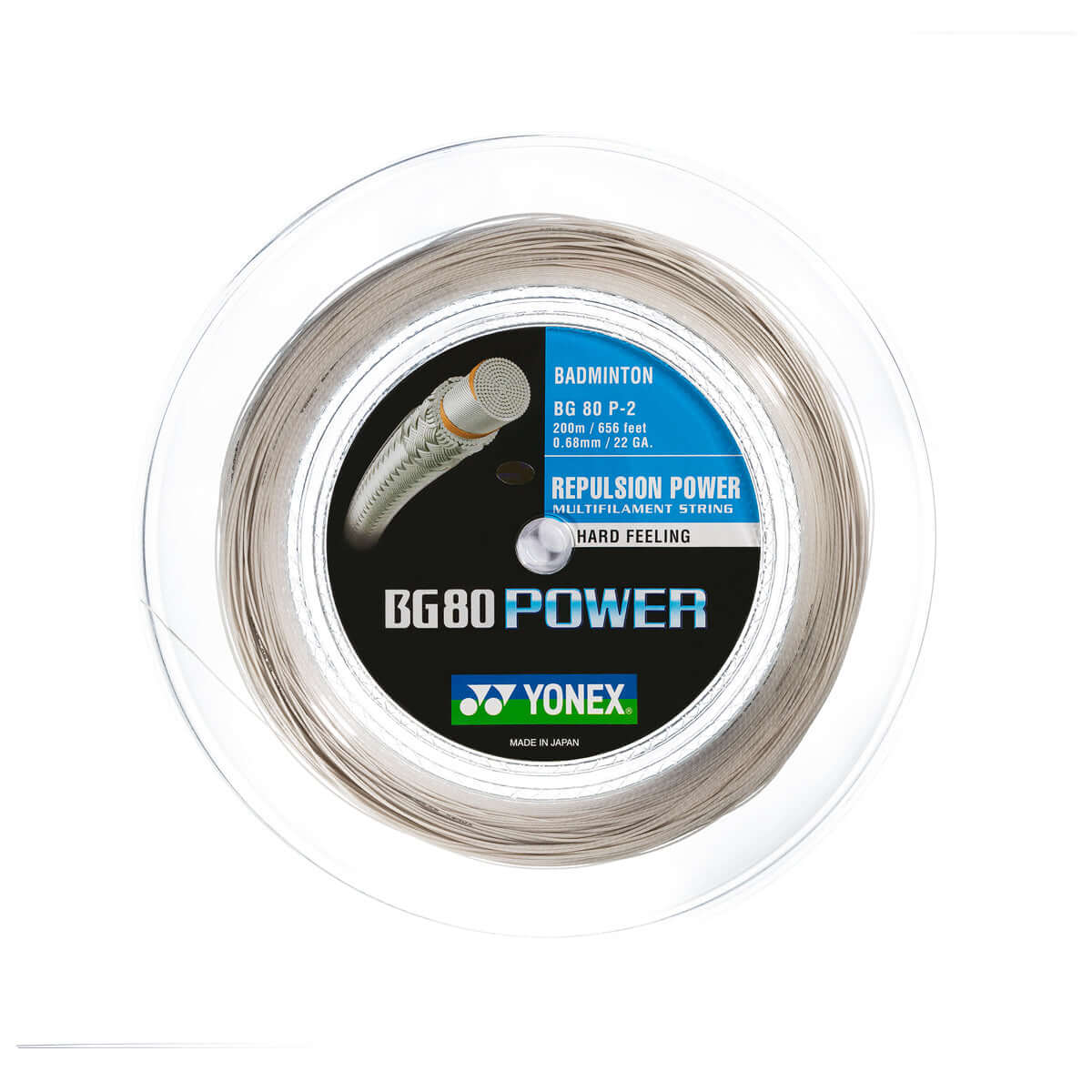Badminton Saite YONEX BG 80 Power 200m - 0,68 mm