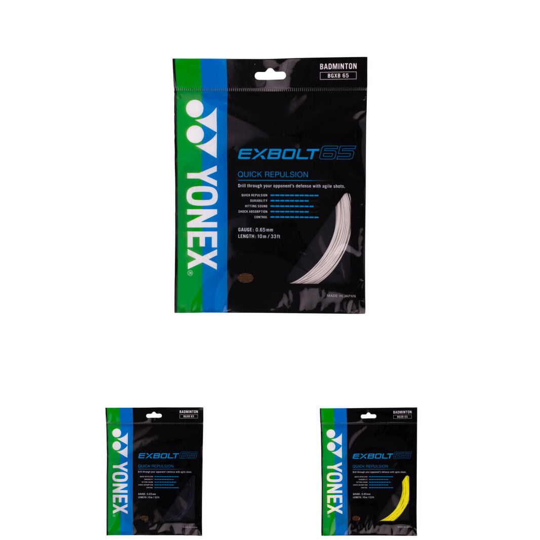 Yonex Exbolt 65 10m - 0,65 mm Badminton Saite