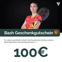 Bash Geschenkgutschein 100€ - Bash Badminton-Shop