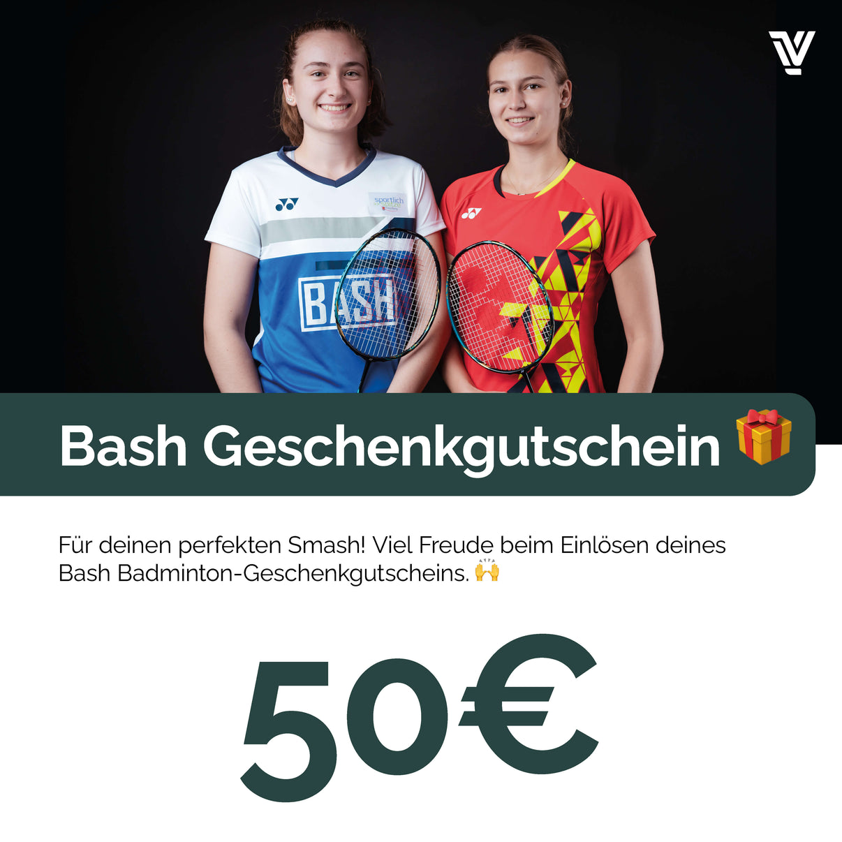 Bash Geschenkgutschein 50€ - Bash Badminton-Shop