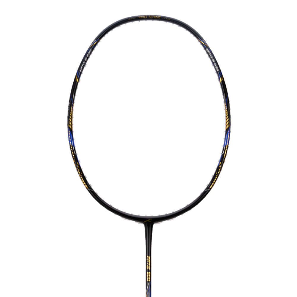 Hundred Battle 600 (4U) Badmintonschläger - Schwarz/Gold/Blau