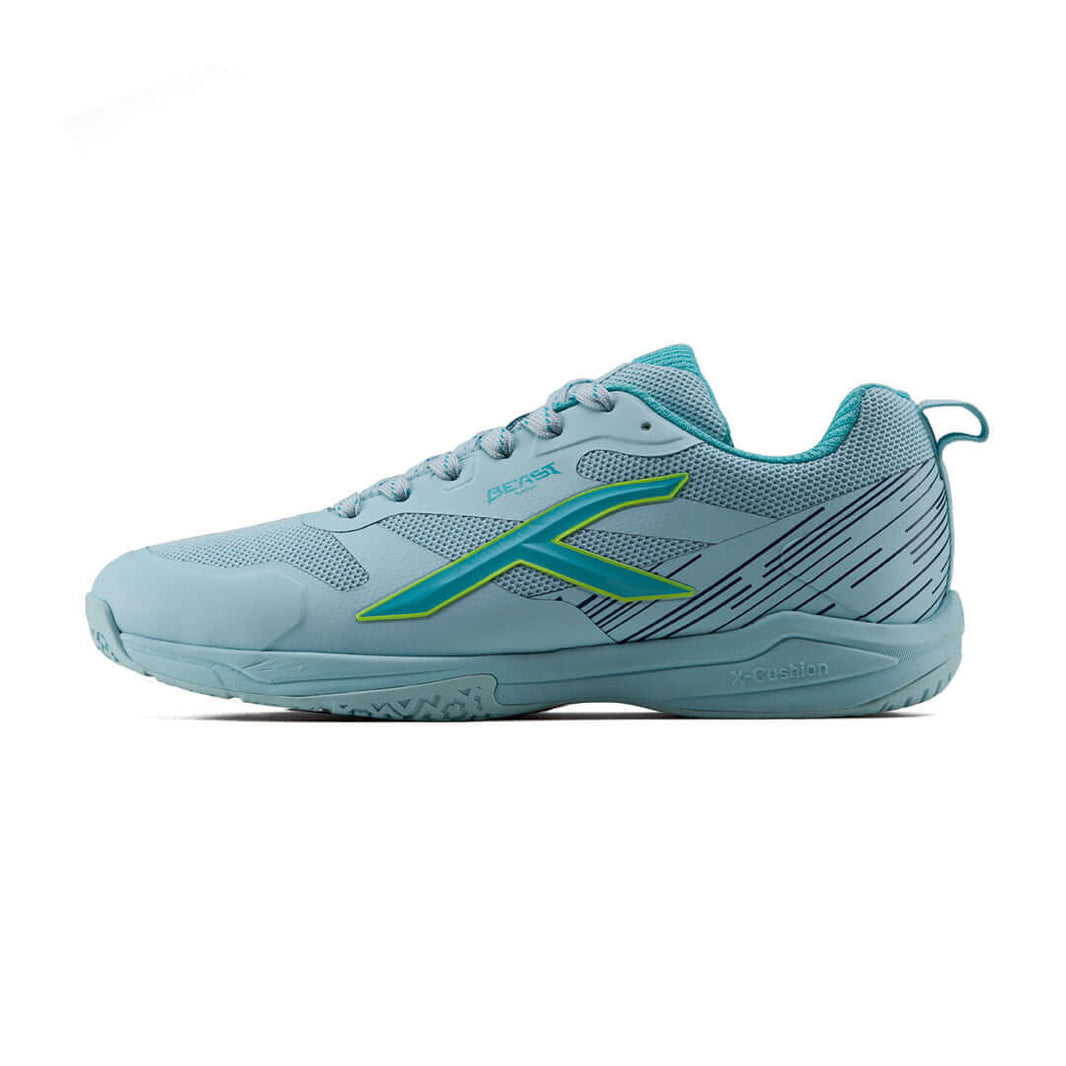 Hundred Beast Max badminton shoes – Lt Blue/Lime