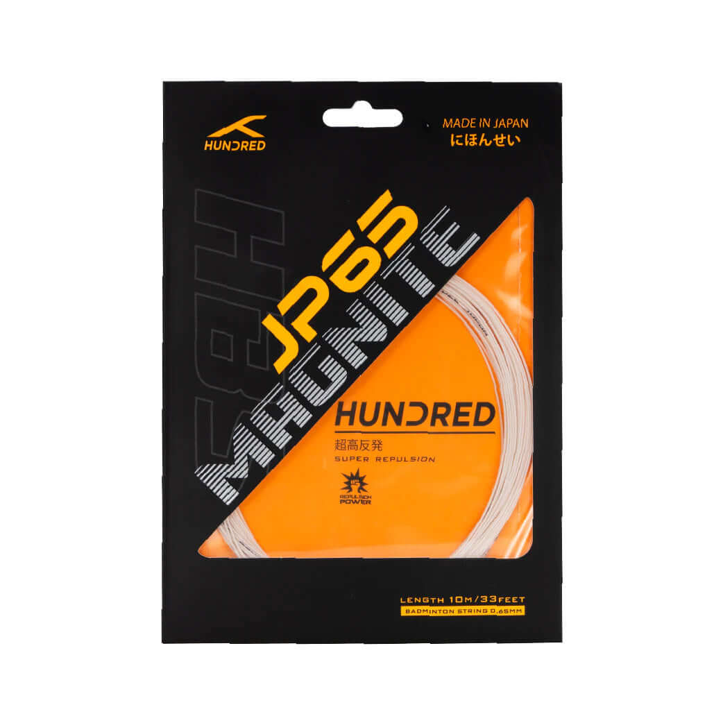 Hundred JP65 Magnite 10m - 0,65mm Badminton Saite – Rückansicht