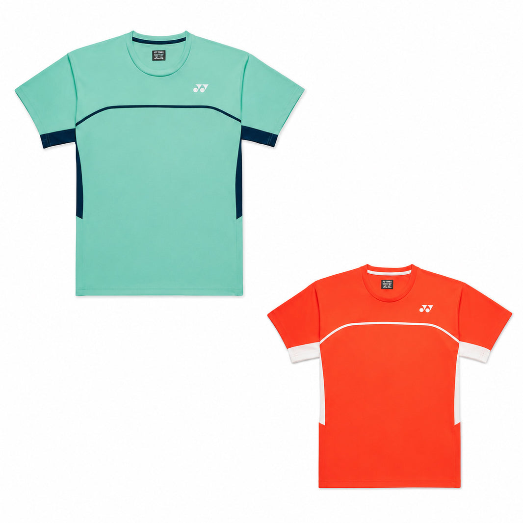 Yonex Badminton T-Shirt Herren – Clear Mint / Cyber Orange