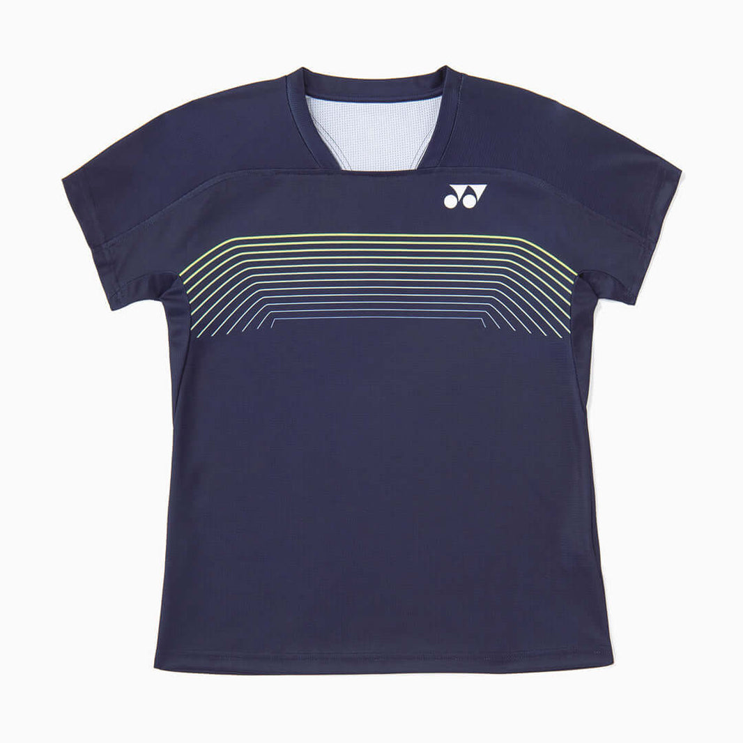Yonex Badminton T-Shirt Dark Navy Crew Women's 2026