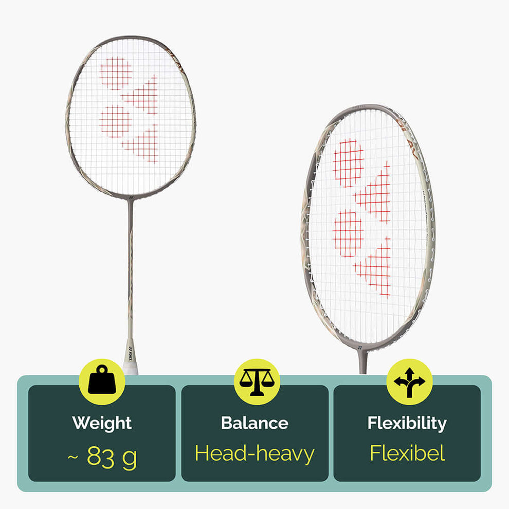 Yonex Astrox 77 Play Light Beige Shutter Series Badminton Racket – Bash ...