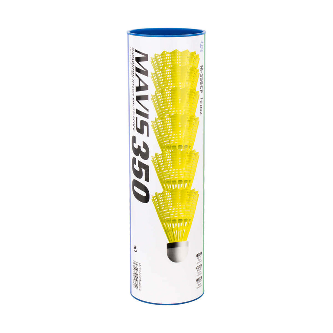 Badminton garden set – 2 rackets & yellow plastic shuttlecocks – detail view