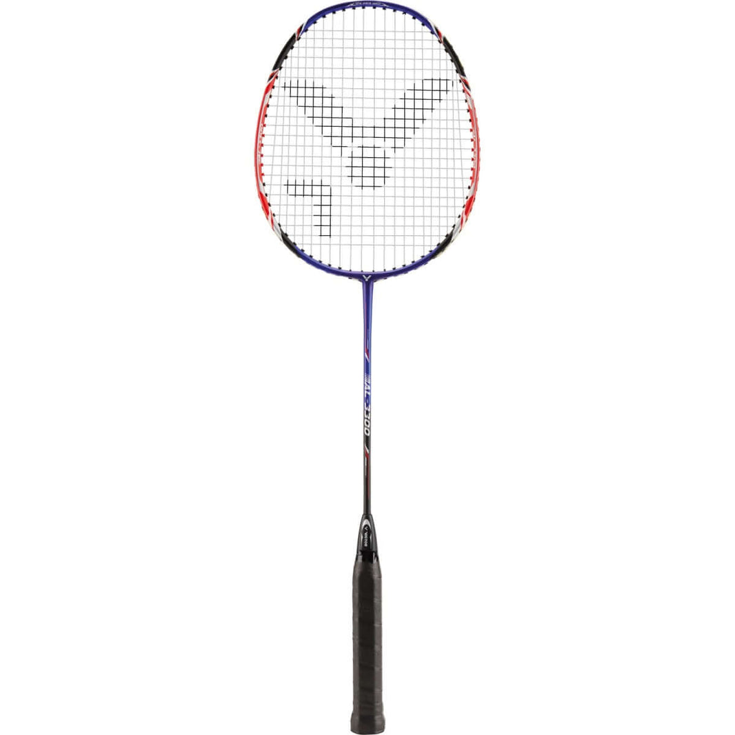 Badminton Garten Set – 2 Schläger & gelbe Kunststoffbälle – Rückansicht