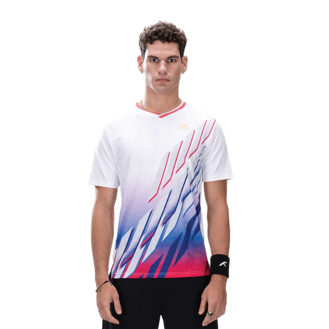 Hundred Performance Badminton T-Shirt - Weiß/Pink