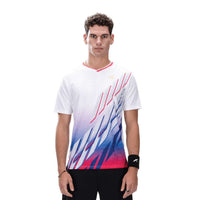 Hundred Performance Badminton T-Shirt - Weiß/Pink